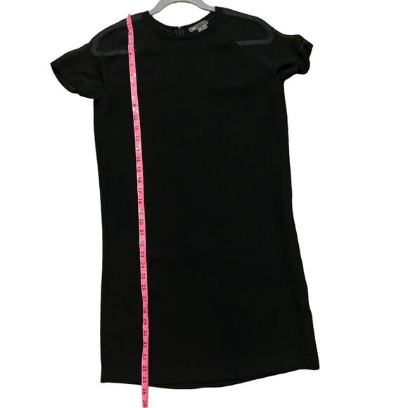 VINCE Black Sheer-Sleeve Loose Crepe Dress XS - Picture 14 of 15